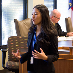 Attorney speaking